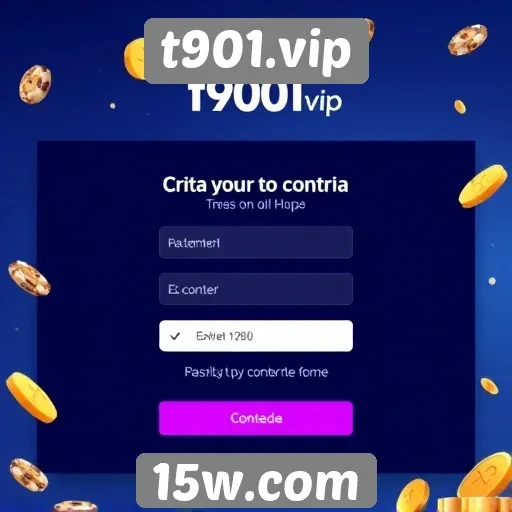 Como criar uma conta no t901.vip